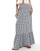 Vero Moda Tall Vero Moda Tall tiered hem maxi skirt in black gingham print - 3