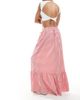 Vero Moda Tall Vero Moda Tall tiered hem maxi skirt in red gingham print - 2