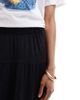 Vero Moda Tall Vero Moda Tall tiered maxi skirt in black - 2