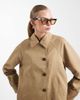 Vero Moda Vero Moda asymmetric button up jacket in beige-Neutral - 1