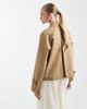 Vero Moda Vero Moda asymmetric button up jacket in beige-Neutral - 2