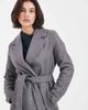 Vero Moda Vero Moda belted formal midi coat in medium heather gray - 2