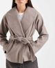 Vero Moda Vero Moda belted short formal jacket in gray-brown - 3
