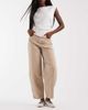 Vero Moda Vero Moda Billie high rise barrel leg jeans in mink-Neutral - 1