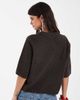 Vero Moda Vero Moda boxy fit soft knit short sleeve top in heathered chocolate brown - 4