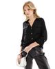 Vero Moda Vero Moda button down shirt with pocket detail in black - 1
