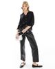 Vero Moda Vero Moda button down shirt with pocket detail in black - 4