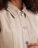 Vero Moda Vero Moda button front fit and flare denim mini dress in beige wash-Neutral - 4