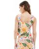 Vero Moda Vero Moda button front square neck top in conversational tropical print - part of a set-Multi - 4