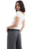 Vero Moda Vero Moda cap sleeve t-shirt in white - 4