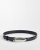 Vero Moda Vero Moda coated belt with silver tear drop buckle in black - 1