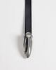 Vero Moda Vero Moda coated belt with silver tear drop buckle in black - 2