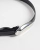 Vero Moda Vero Moda coated belt with silver tear drop buckle in black - 3