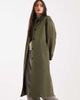 Vero Moda Vero Moda contrast collar button down trench coat in khaki-Green - 2