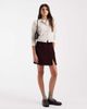 Vero Moda Vero Moda corduroy notch front mini skirt in burgundy-Red - 1