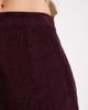 Vero Moda Vero Moda corduroy notch front mini skirt in burgundy-Red - 3
