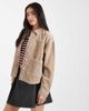 Vero Moda Vero Moda corduroy overshirt in mink-Neutral - 1