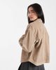 Vero Moda Vero Moda corduroy overshirt in mink-Neutral - 3