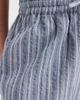 Vero Moda Vero Moda cotton seersucker tie waist wide leg pants in blue striped print - 4