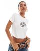 Vero Moda Vero Moda cowboy hat graphic baby tee in off white - 1