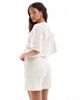 Vero Moda Vero Moda crochet shorts in birch cream - part of a set-White - 3