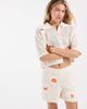 Vero Moda Vero Moda crochet shorts in cream with crab embroidery - part of a set-White - 2