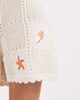 Vero Moda Vero Moda crochet shorts in cream with crab embroidery - part of a set-White - 3