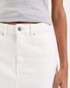 Vero Moda Vero Moda denim midaxi skirt with front slit in ecru-White - 3