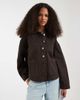 Vero Moda Vero Moda denim shacket with front pockets in chocolate-Brown - 1