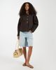 Vero Moda Vero Moda denim shacket with front pockets in chocolate-Brown - 2