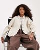Vero Moda Vero Moda denim shacket with front pockets in cream-White - 1