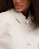 Vero Moda Vero Moda denim shacket with front pockets in cream-White - 3