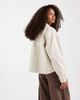 Vero Moda Vero Moda denim shacket with front pockets in cream-White - 4