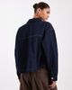Vero Moda Vero Moda denim shacket with front pockets in dark blue rinse-Navy - 4