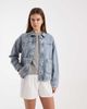 Vero Moda Vero Moda denim shacket with front pockets in light blue wash - 1