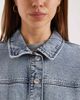 Vero Moda Vero Moda denim shacket with front pockets in light blue wash - 2