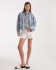 Vero Moda Vero Moda denim shacket with front pockets in light blue wash - 3