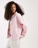 Vero Moda Vero Moda denim shacket with front pockets in parfait pink - 1