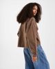 Vero Moda Vero Moda denim shacket with front pockets in washed brown - 3