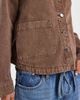 Vero Moda Vero Moda denim shacket with front pockets in washed brown - 4