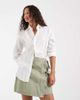 Vero Moda Vero Moda denim wrap mini skirt in laurel green - 1