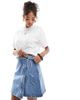 Vero Moda Vero Moda denim wrap mini skirt in medium blue - 1