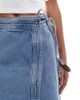 Vero Moda Vero Moda denim wrap mini skirt in medium blue - 3
