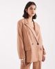 Vero Moda Vero Moda double breasted herringbone blazer in mocha - part of a set-Brown - 1