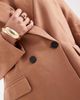 Vero Moda Vero Moda double breasted herringbone blazer in mocha - part of a set-Brown - 3