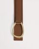Vero Moda Vero Moda double tie detail chunky belt in brown-Black - 2