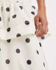 Vero Moda Vero Moda exaggerated ruffle detail maxi skirt in cream and black polka dot print-White - 3