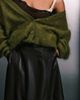Vero Moda Vero Moda faux leather seam detailing full midi skirt in chocolate-Brown - 3