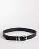 Vero Moda Vero Moda faux leather silver buckle belt in black - 1