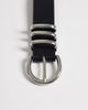 Vero Moda Vero Moda faux leather silver buckle belt in black - 3